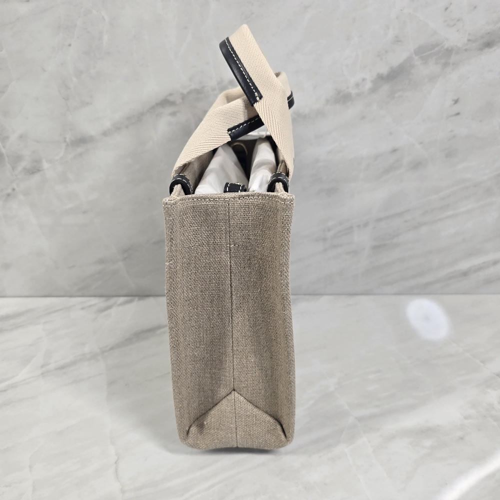 Chloé Small Woody Tote Bag in Beige and Blue - Picture 6 of 14